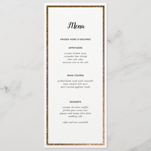 Menu Personalizado do Número de Tabela de Quadro d (Frente)