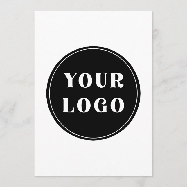 Menu personalizado, exclusivo, elegante e minimalista (Frente)