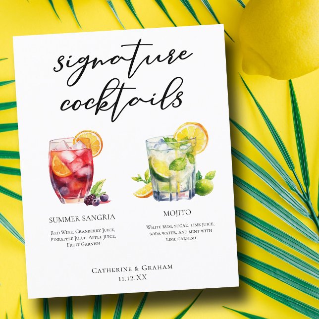 Menu Personalizado Sangria Mojito Signature Cockta (Criador carregado)