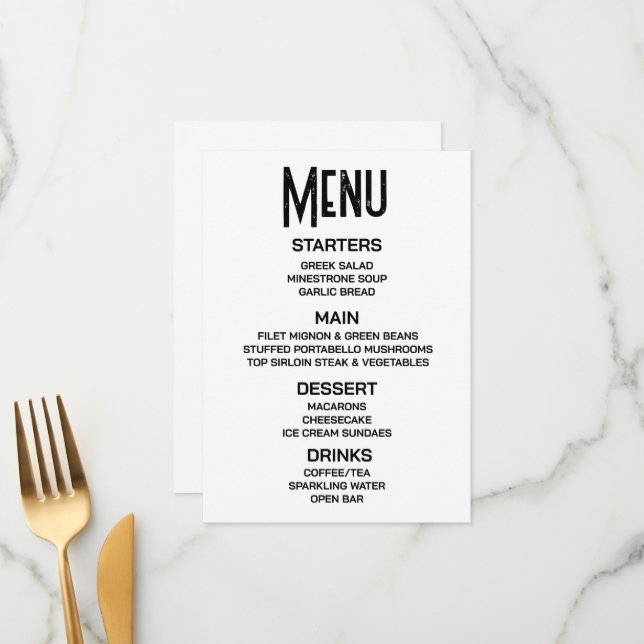 Menu Personalizar - Crie Seu Próprio Cardápio Personali (Frente/Verso In Situ)