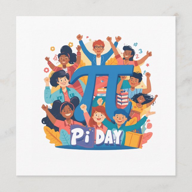 Menu Pi Day Squad Celebration Design (Frente)