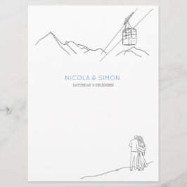 Menu Picos de Montanha Cobrados por Neve Picos Pincéis