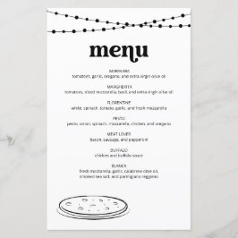 Menu Pizza