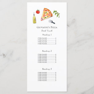 Menu Pizza, restaurante/comida