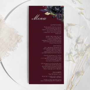 Menu Plana de Casamento de Casamento Flórida com B