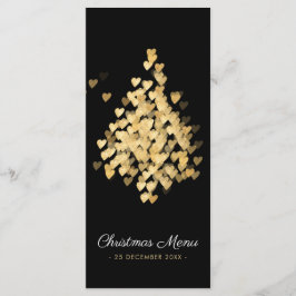 Menu Plana Preto e Dourado Design de Janto de Nata