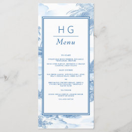Menu Plano de Casamento Costeiro Azul