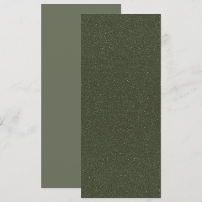 Menu Plano de Textura Verde Musgo Moderno – Person (Frente/Verso)