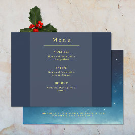 Menu Plano Personalizado Blue Gold