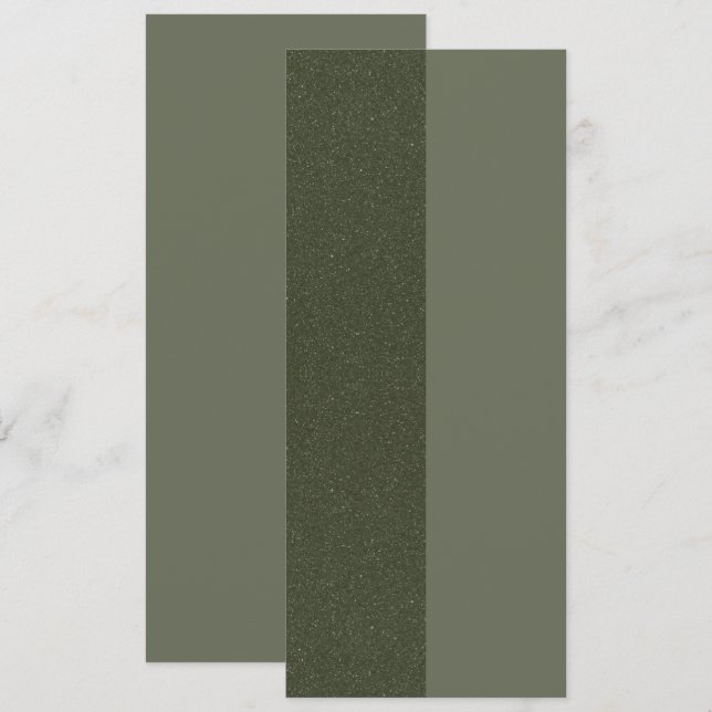Menu Plano Texturizado Verde Musgo Two-Tone – Pers (Frente/Verso)