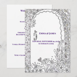 Menu Porta de Jardim Caprichosa e Elegante para Casamen