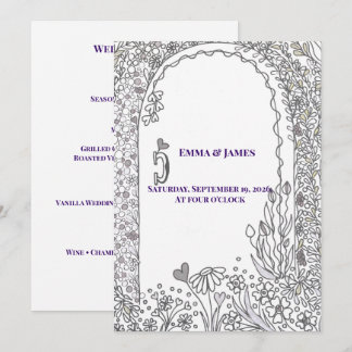 Menu Porta de Jardim Caprichosa e Elegante para Casamen