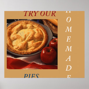 MENU POSTER DE ARTE DE PIE DO APPLE