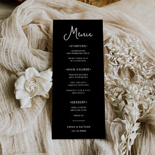 Menu Preto-branco e doce   Casamento