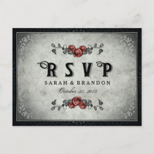 MENU preto RSVP das cinzas & do coração do Dia das