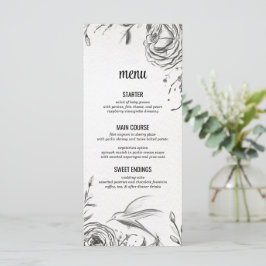 Menu Primavera Garden Wedding