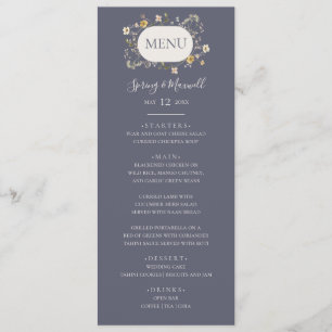 Menu Primavera Wildflower Janto Casamento Dusty Purpl