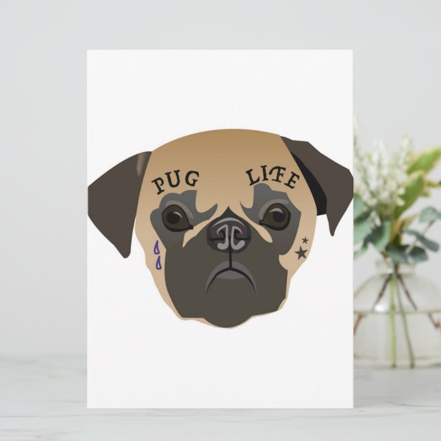 Menu Pug Lovers | Vida útil cúbica (Em pé/Frente)