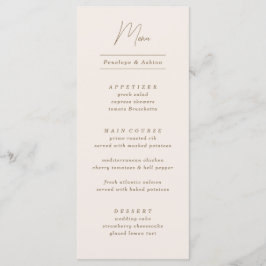 Menu Quadro de Ornamentado simples mínimo