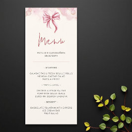 Menu Quinceañera, Arco Rosa Elegante