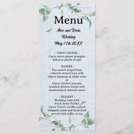 Menu Ramificação violeta elegante sobre fundo azul-céu