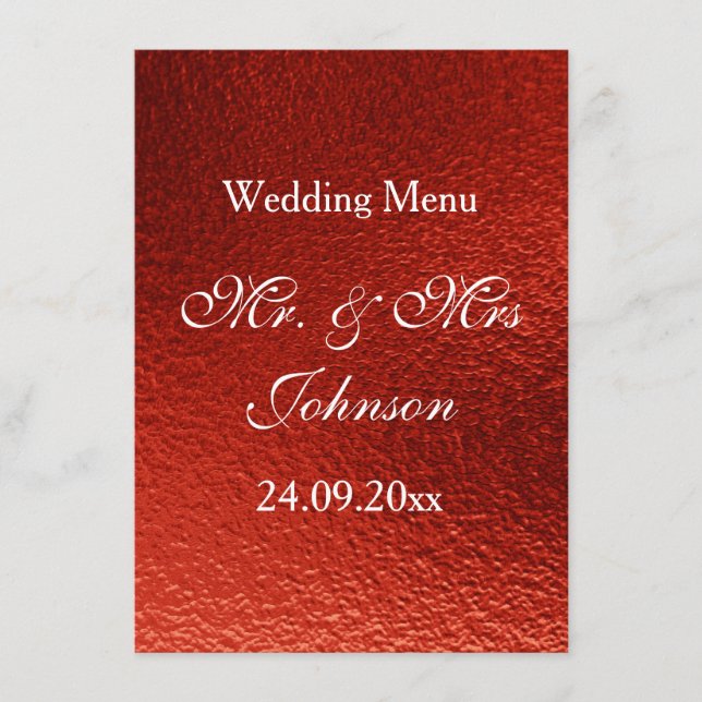 Menu Real Personalizado Red Shiny (Frente)