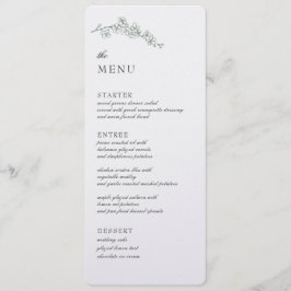 Menu recepção de casamento