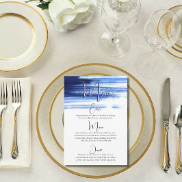 Menu Recepção de casamento de Aquarela do Marinho Elega