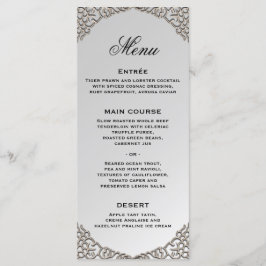 Menu Recepção de casamento Decorativa de Casamento de L