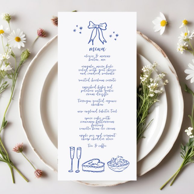 Menu Recepção de casamento do Arco de porta manusc (Criador carregado)