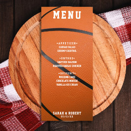 Menu Recepção de casamento Laranja desportiva de basque