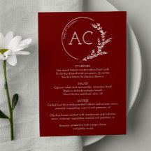 Recepção de casamento Vermelha de Crimson de Quadr