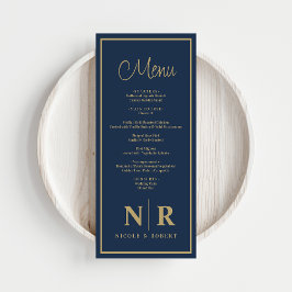 Menu Recepção De Monograma De Casamento Ou Janto De Noi