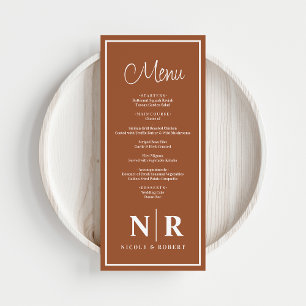 Menu Recepção De Monograma De Casamento Ou Janto De Noi