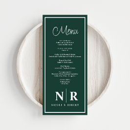 Menu Recepção De Monograma De Casamento Ou Janto De Noi