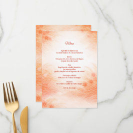 Menu Red Seigaiha – Japanese Wedding Collection