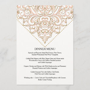 Menu Redemoinho elegante formal do rolo do laço do men