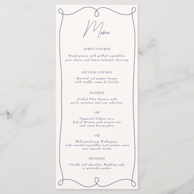 Menu Redemoinho Minimalista de Baixo Nível (Frente)