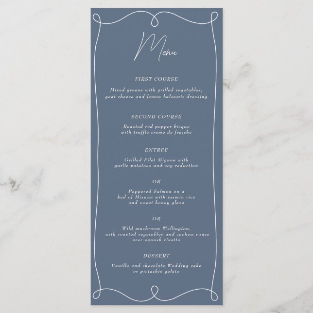 Menu Redemoinho Minimalista de Baixo Nível (Frente)