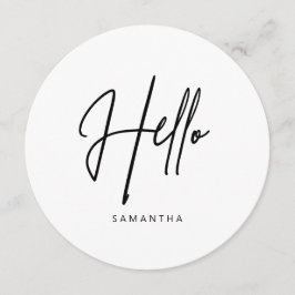 Menu Redondo Moderno Minimalista