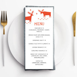 Menu Rena Vermelha | Cafeteria ou Padaria de Natal