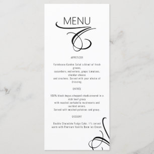 Menu Restaurant Cafe Lounge