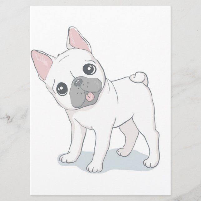Menu Retrato para Bulldog Francês | Pão-Cão (Frente)