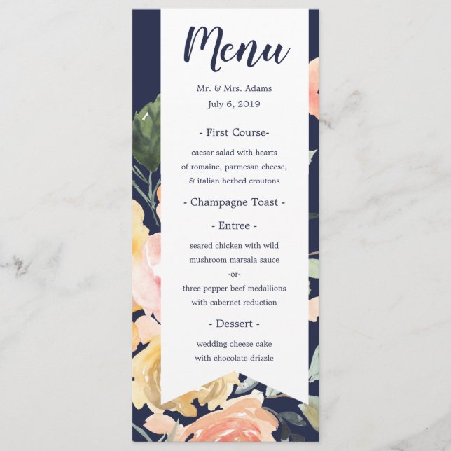 Menu Romance Descontraído (Frente)