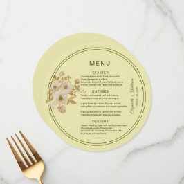 Menu Rosa - Casamento Amarelo Celestial