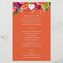 Menu Rosa Laranja e Rosa Rosa Rosa