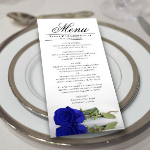 Menu Rosa Real Elegante com Casamento de Reflexões
