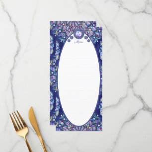 Menu Rosace Azul