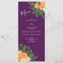 Rosas Florais Peach Purple Wedding