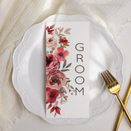 Menu Rosas Florais Red Blush Reservados